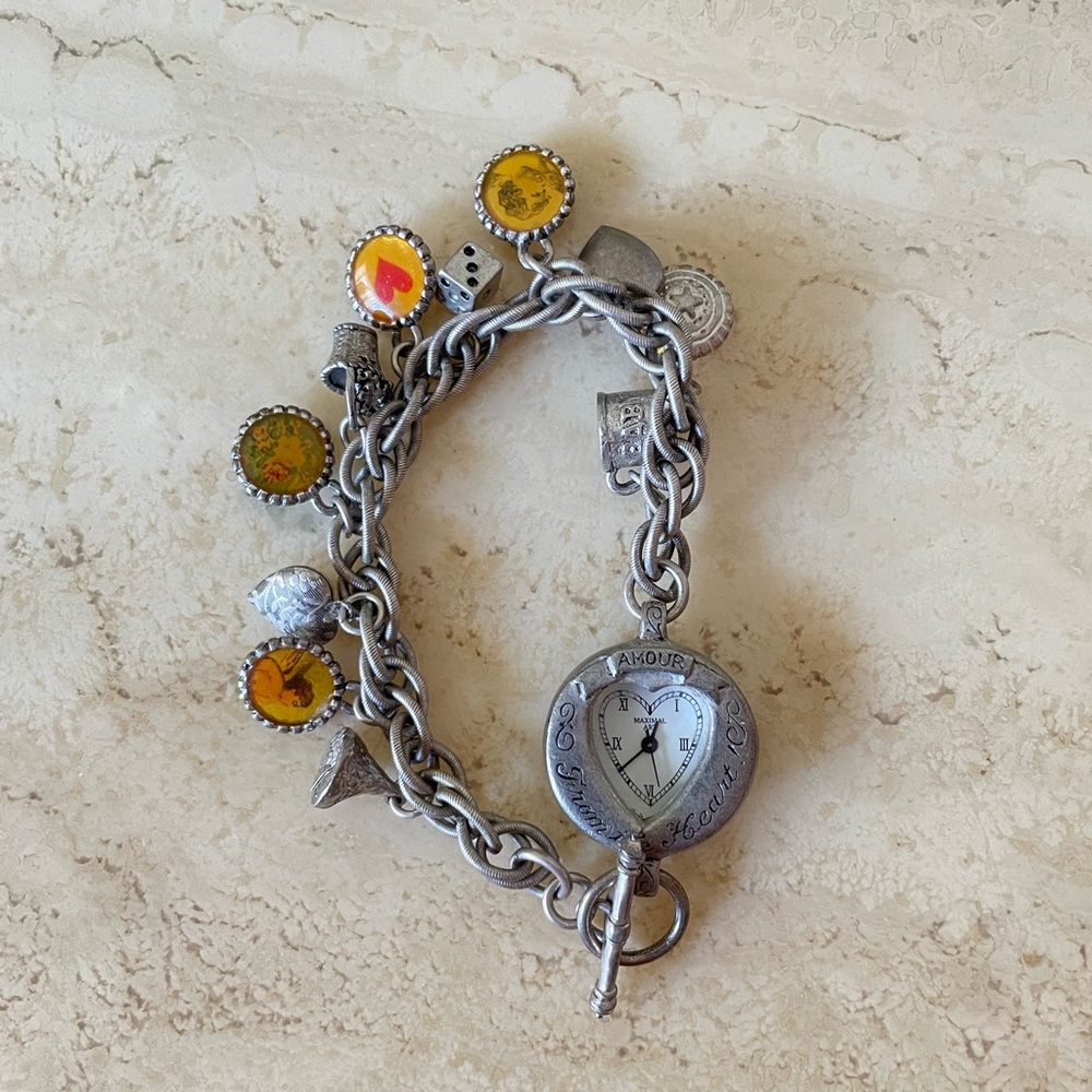 Antique Brighton Silver Watch Bracelet